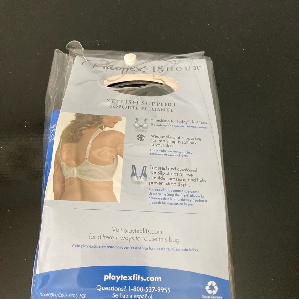 Playtex 42B 18 Hour Soft Cup Bra 4608 wire free - Picture 3 of 7